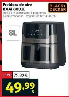 Alcampo Black & decker - freidora de aire bxaaf8001e oferta