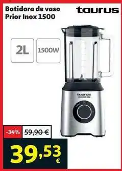 Alcampo Taurus - batidora de vaso inox 1500 oferta