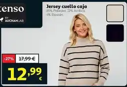 Alcampo Auchan - jersey cuello caja oferta