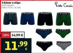 Alcampo Pierre cardin - 4 boxer o slips oferta