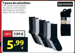 Alcampo Inextenso - 7 pares de calcetines oferta