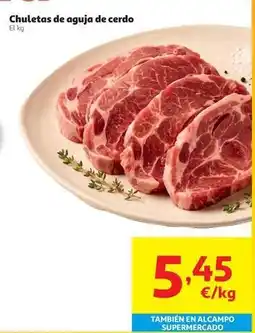 Alcampo Alcampo - chuletas de aguja de cerdo oferta