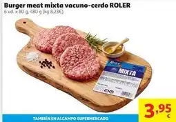 Alcampo Roler - burger meat mixta vacuno-cerdo oferta