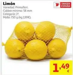 Alcampo Origen - limón oferta