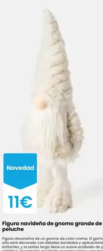 Pepco Figura navideña de gnomo grande de peluche oferta