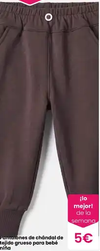 Pepco Pantalones de chándal de tejido grueso para bebé niña oferta
