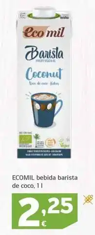 HiperDino Ecomil - bebida barista de coco oferta