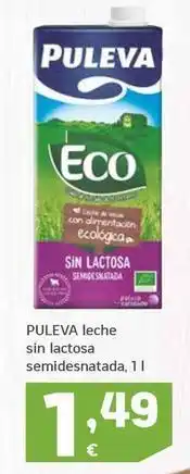 HiperDino Puleva - leche sin lactosa semidesnatada oferta