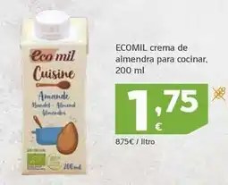 HiperDino Ecomil - crema de almendra para cocinar oferta