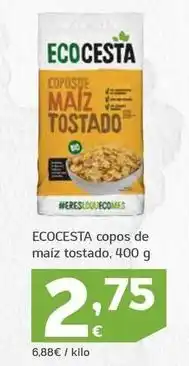 HiperDino Ecocesta - copos de maiz tostado oferta