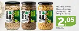 HiperDino The real - alubias blancas, lentejas o garbanzos cocidos oferta