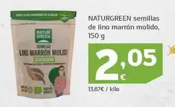 HiperDino Naturgreen - semillas de lino marron molido oferta