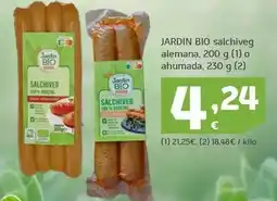 HiperDino Carrefour bio - salchiveg alemana o ahumada oferta