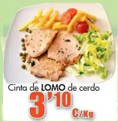Congelados Copos Cinta de lomo de cerdo oferta