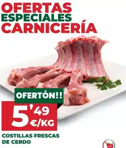 Díaz Cadenas Costillas frescas de cerdo oferta