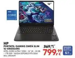 Worten Intel - hp portatil gaming slim 16-ano064ns oferta