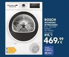 Worten Bosch - secadora wtr83200es oferta
