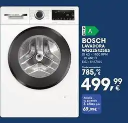Worten Bosch - lavadora wgg254zeses oferta