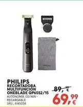 Worten Philips - recortadora multifuncion oneblade qp6552/15 oferta