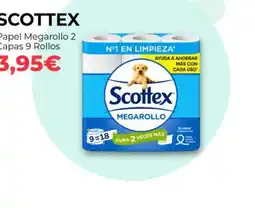 PrimaPrix Scottex - papel megarollo 2 capas 9 rollos oferta