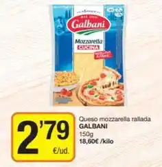 Economy Cash Galbani - queso mozzarella rallada oferta