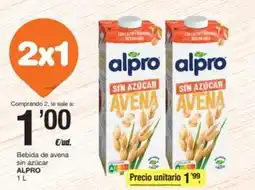 Economy Cash Alpro - bebida de avena sin azucar oferta
