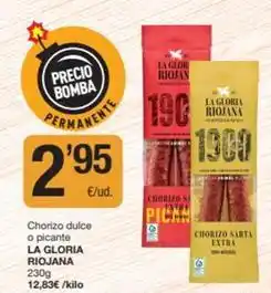 Economy Cash La gloria riojana - chorizo dulce o picante oferta