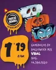 Economy Cash Vidal - gominolas de halloween mix oferta