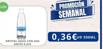 Cristal - agua con gas