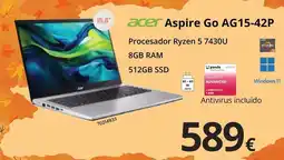 Ecomputer Acer - aspire go agn15-42p oferta