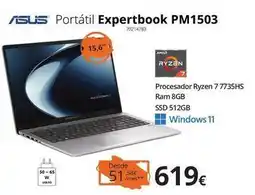 Ecomputer Asus - portatil expertbook pm1503 oferta