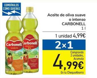 Carrefour Aceite De Oliva Suave O Intenso Carbonell oferta