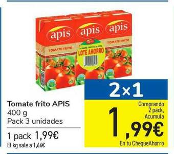 Carrefour Tomate Frito Apis oferta