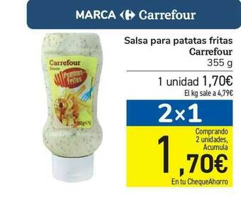 Carrefour Salsa Para Patatas Fritas Carrefour oferta