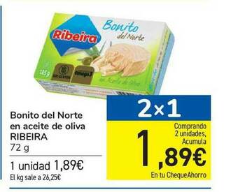 Carrefour Bonito Del Norte En Aceite De Oliva Ribeira oferta