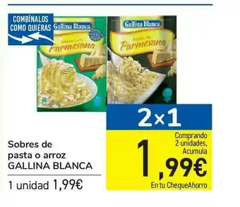 Carrefour Sobres De Pasta O Arroz Gallina Blanca oferta