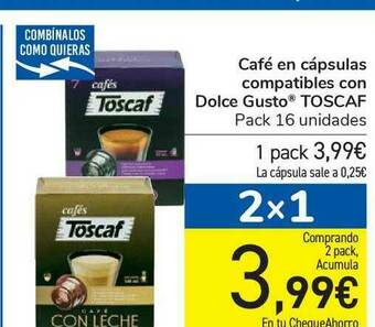 Carrefour Café En Cápsulas Compatibles Con Dolce Gusto Toscaf oferta
