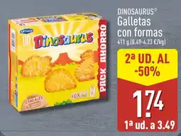 ALDI Dinosaurus Galletas con formas oferta
