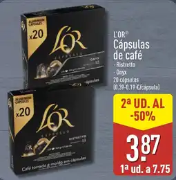 ALDI L'OR Cápsulas de café oferta