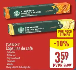 ALDI starbucks cápsulas de café oferta