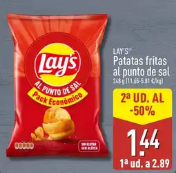 ALDI Lay's patatas fritas al punto de sal oferta