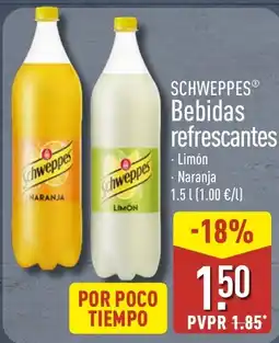 ALDI Schweppes bebidas refrescantes oferta