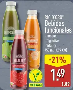 ALDI Rio d'oro Bebidas funcionales oferta