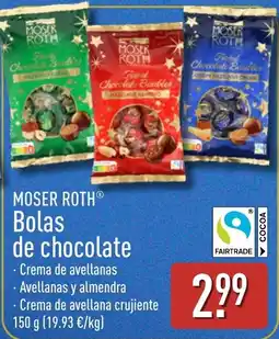 ALDI Moser roth bolas de chocolate oferta
