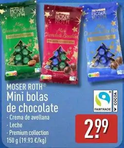 ALDI Moser roth mini bolas de chocolate oferta