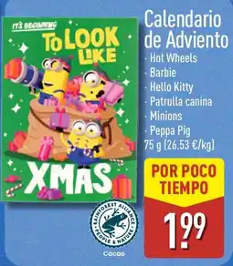 ALDI Calendario de Adviento oferta