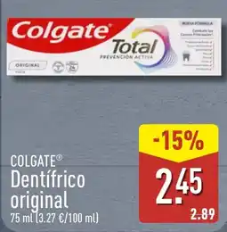 ALDI Colgate dentífrico original oferta