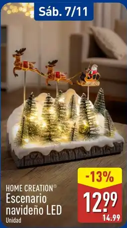 ALDI Home Creation Escenario navideño LED oferta