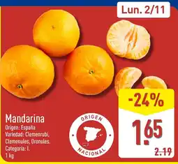 ALDI Mandarina oferta