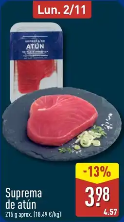 ALDI Suprema de atún oferta